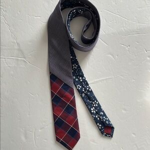 Original Penguin Red and Blue Checkered Tie